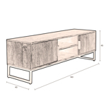 Sideboard Saroo - Dutchbone