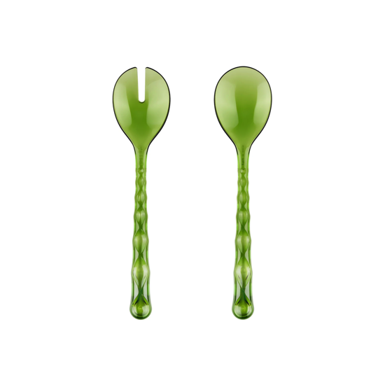 Couverts à salade Vanity - &quot;Aqua&quot; Water lily green