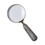 Loupe manche marbre gris - Chehoma