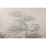 Savona plaid velours Branchages Écru - 150x200