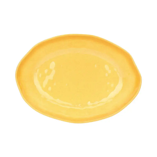 Plat ovale 33x23,5 en mélamine - Atmosfera Ocre