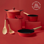 L'incroyable cocotte Rouge - 24 cm - Tous feux vendue sans poignée - Cookut