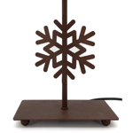 Lampe métal flocon-Montagne H40