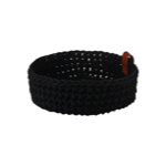 Panier en coton noir - L - Asa Sélection