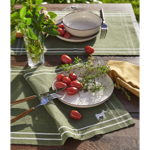 Set de table côtelé RDV Au pré kaki - Sylvie Thiriez 