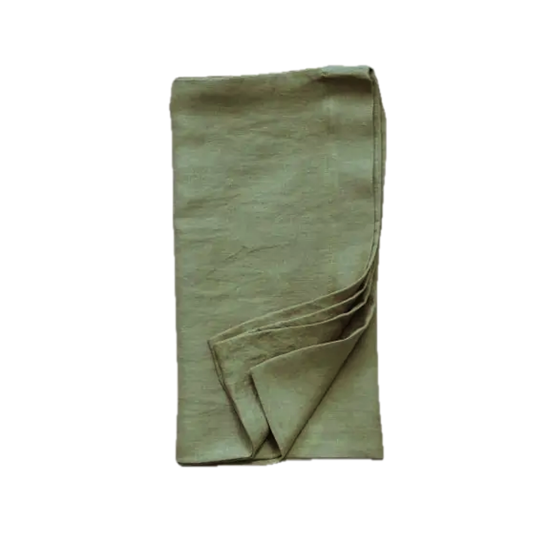 Taie de traversin Lin Stone Washed Vert Jade - 43x185 - Sylvie Thiriez