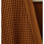 Nid d'abeille Bain de minuit Moka - Kimono mixte - Sylvie Thiriez