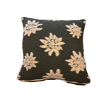 Coussin 50x50 en laine vert - Edelweiss 