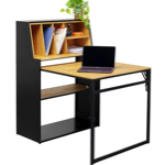 Bureau pliable Vinoteca en bois et métal - L106xP80xH117