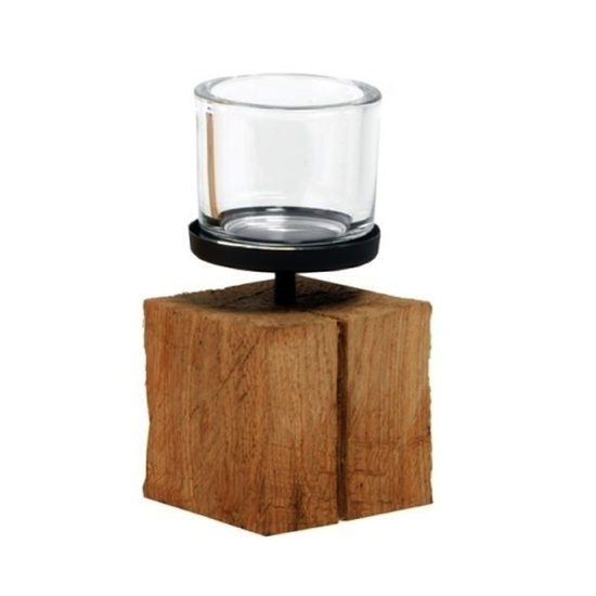 Photophore Eiche racine de teck - H20