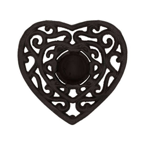 Chauffe-plat Rhodonea coeur Brun - Comptoir de Famille