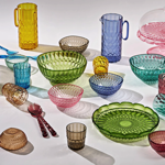 Lot de 6 verres hauts Vanity - &quot;Aria, Acqua &amp; Terra&quot; Assortis