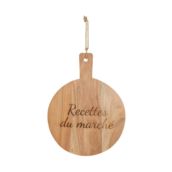 Planche à découper Recettes du marché 40x30 - Comptoir de Famille
