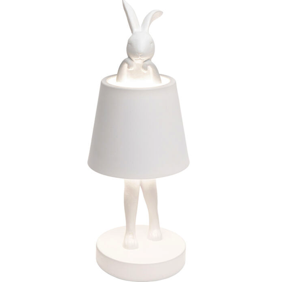 Lampe A Poser Rabbit Blanc Led H29