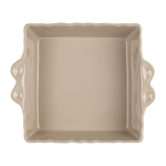 Plat à four Feston carré Gris 25x21 - Côté Table