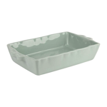 Plat  four Feston rectangulaire Vert d'eau 32x21 - Ct Table
