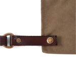 Tablier en cuir et toile vintage n°325 - Havane