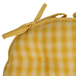 Galette de chaise Campagne Jaune D40 - Comptoir de Famille