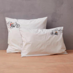 Taie d'oreiller brodée Amsterdam - Sylvie Thiriez