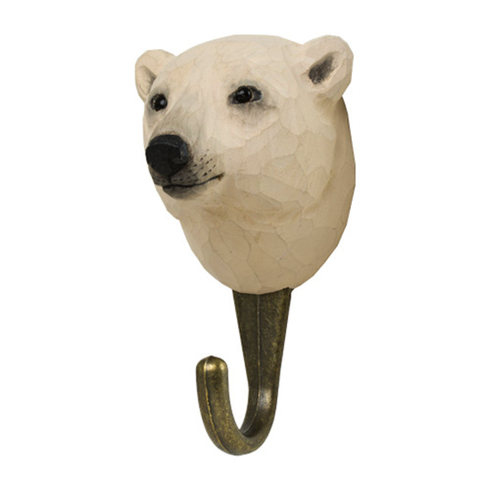 Crochet sculpté à la main Ours polaire 