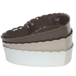 Plat coeur Charlotte Blanc Ø24cm - Côté Table 