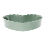 Plat Coeur Charlotte Vert d'eau 24cm - Ct Table 