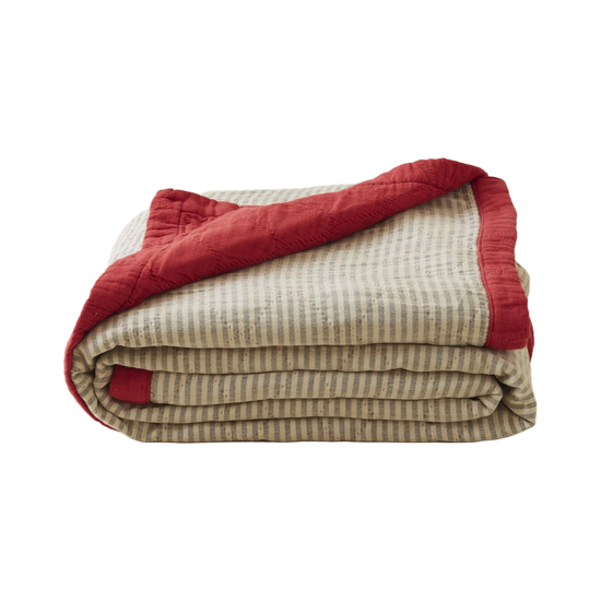 Jeté de lit Double jeu Paprika 130x170 - Sylvie Thiriez