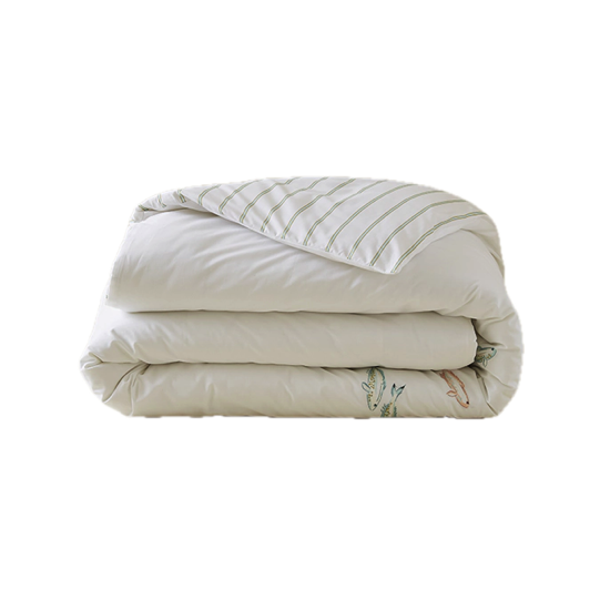 Housse de couette brodée Au Fil de l'Eau - Sylvie Thiriez