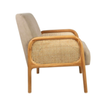 Fauteuil Firmin Beige et naturel - Comptoir de Famille