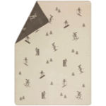 Savona plaid velours Skimania Écru - 150x200