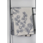 Savona plaid velours Branchages Écru - 150x200