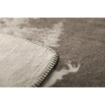 Savona Plaid velours Paysage de Neige Écru - 150x200