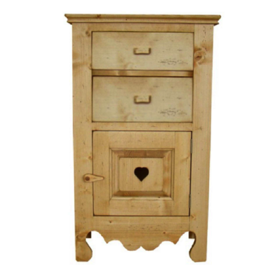 Petit confiturier 1 porte et 2 tiroirs