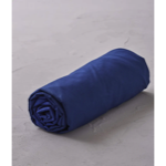Drap housse percale lavée Orange argile - Sylvie Thiriez