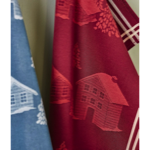 Torchon jacquard Au coeur de la vallée Rouge - 50x70 - Sylvie Thiriez