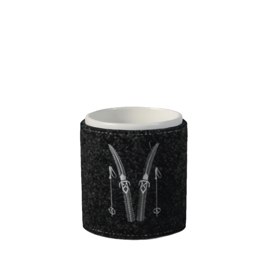 Gobelet feutre de laine naturelle Ski - Catia Luca