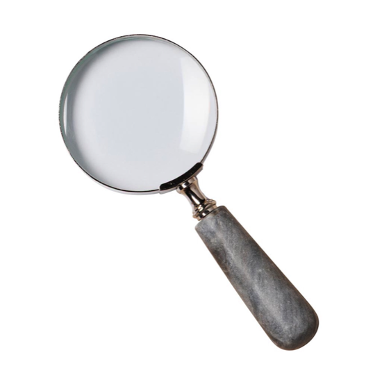 Loupe manche marbre gris - Chehoma