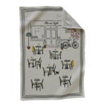 Torchon imprimé - En Terrasse - 50x70 - Sylvie Thiriez