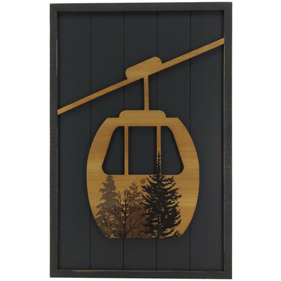 Cadre bois gris 48x72 - Télécabine