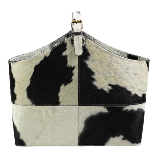 Corbeille vache noir/blanche 