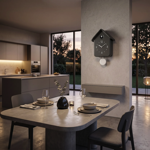 Horloge à coucou avec pendule "Home" - Charcoal