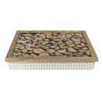 Plateau de genoux bois de cheminée