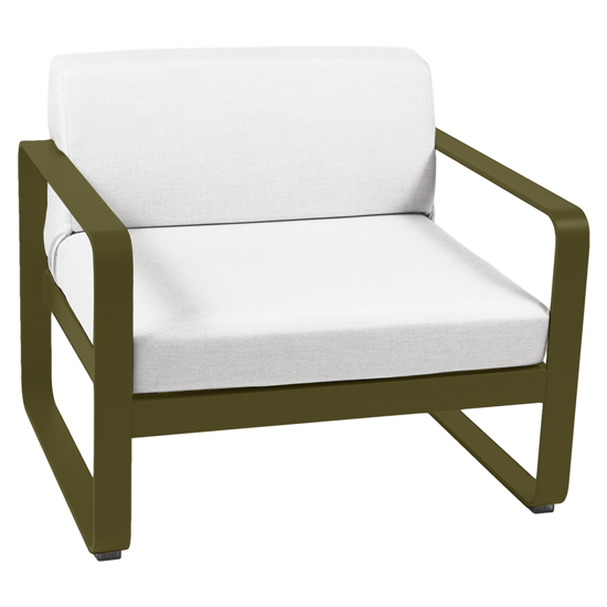 Fauteuil Bellevie coussin Blanc Grisé - Fermob 