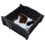 Vide poche feutrine & peau Mountain - Catia Luca