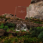 Verre design TOPOGRAPHIC - Aiguille du midi