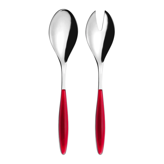 Couverts à salade feeling &quot;cutlery&quot; Rouge transparent