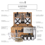 Panier Pique-nique osier 6P - Louvre