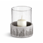 Bougeoir Abies �16 en feutre de laine naturelle Beige - Catia Luca