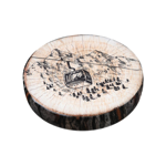 Galette réversible Tignes Télécabine/Skieur- 38x38