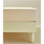 Drap housse Satin/Lyocell Beige pétale - Sylvie Thiriez